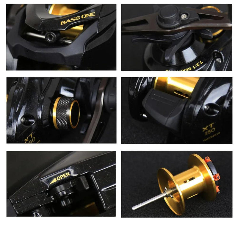 Carretilha Perfil Baixo BASS ONE XT 210g - SHIMANO