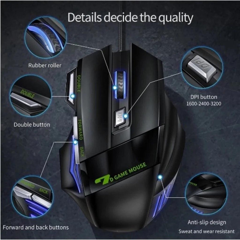 Mouse Gamer LED Laser TopGun