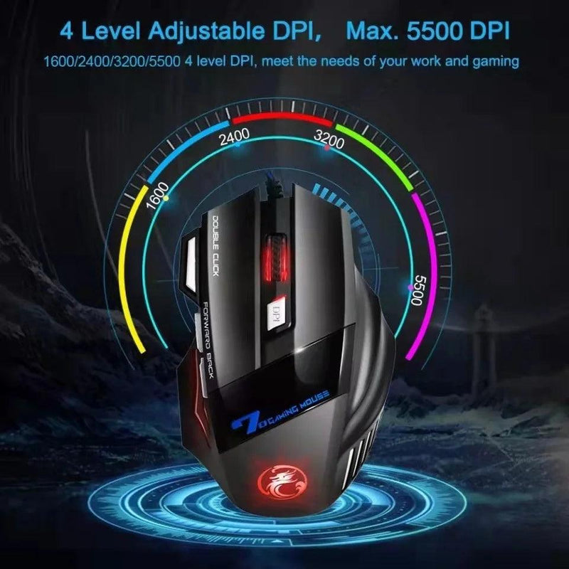 Mouse Gamer LED Laser TopGun