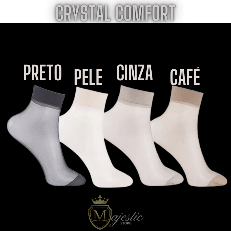 Meias de Verão Crystal Comfort! 30 PARES - Majestic Store