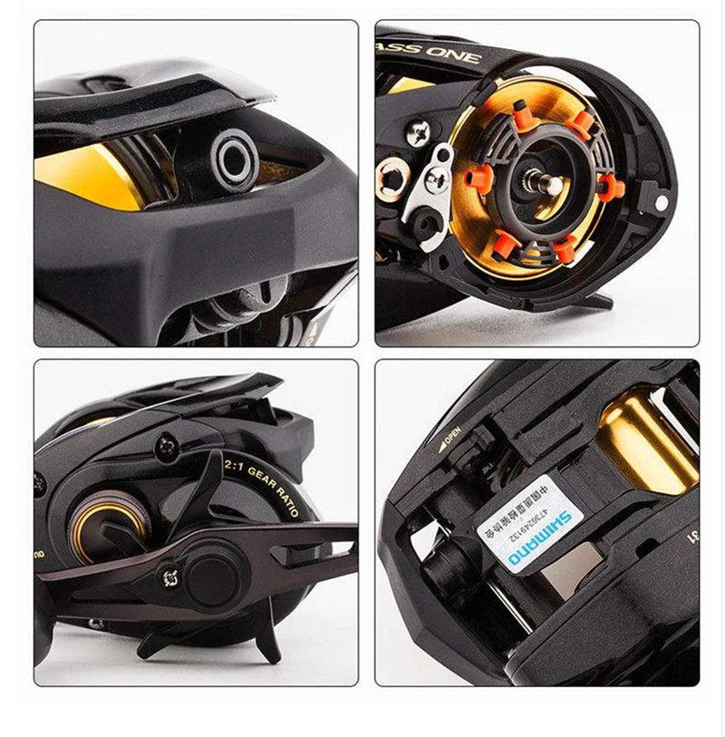 Carretilha Perfil Baixo BASS ONE XT 210g - SHIMANO