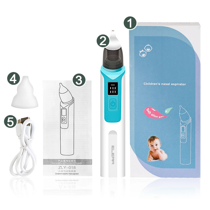 Aspirador Nasal Silencioso com 6 Níveis de Sucção BabyBreathe Pro