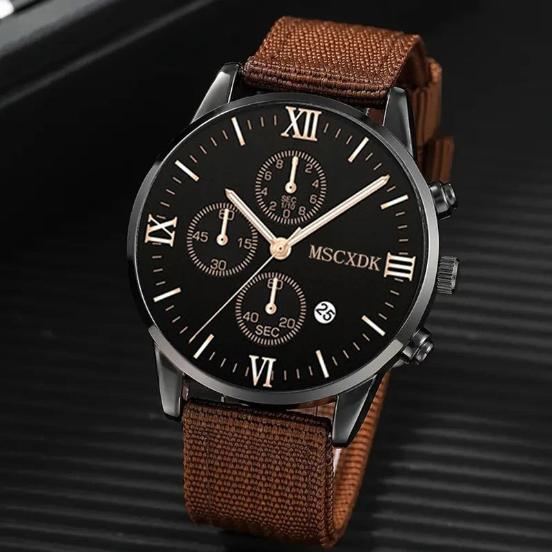 Relógio Masculino Casual com Pulseiras MSCXDK ChronoStyle