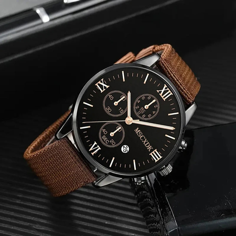 Relógio Masculino Casual com Pulseiras MSCXDK ChronoStyle