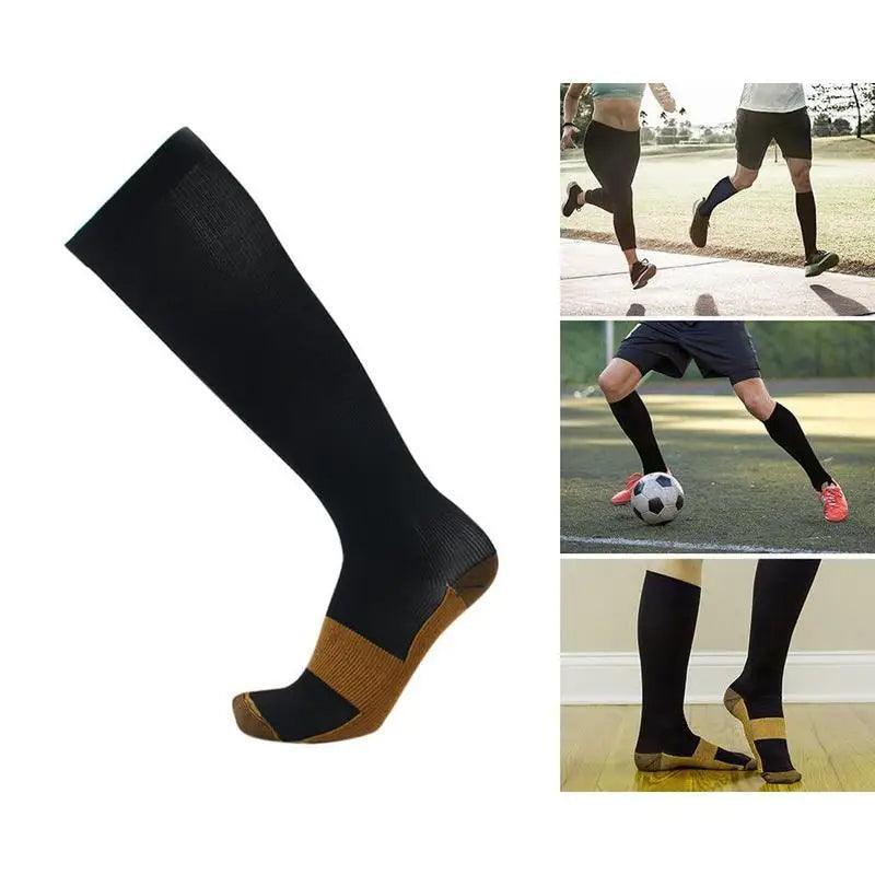 Meia de Compressão FlexiCure Copper Compression Socks - 3 PARES - Majestic Store